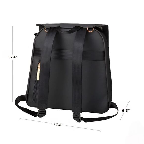 Petunia Pickle Bottom | Meta Baby Bag Backpack in Black Matte Canvas Unisex - Picture 15 of 15
